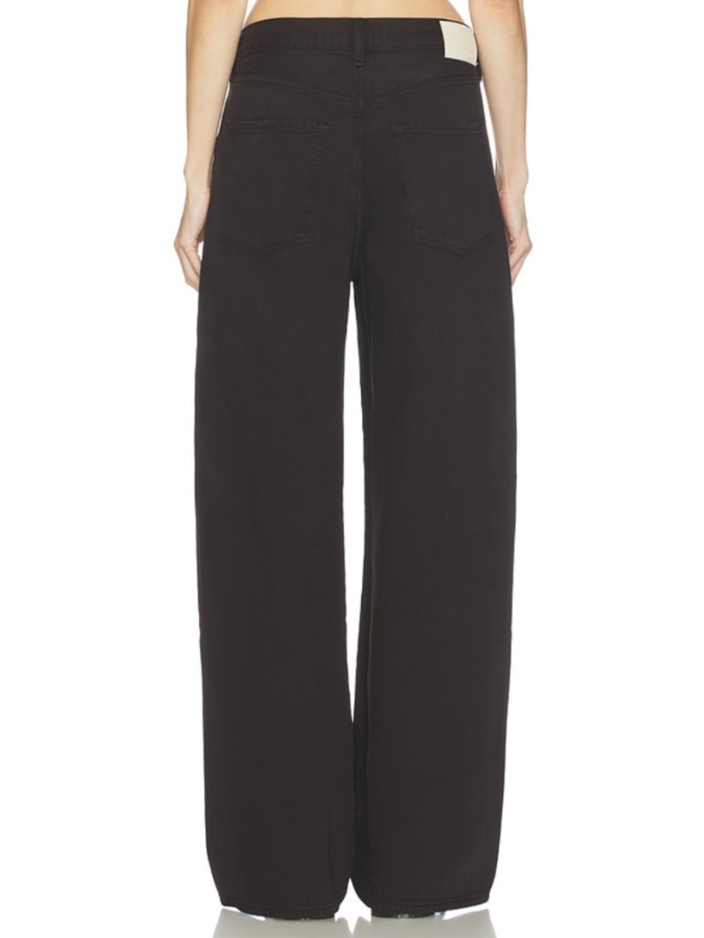 NWT Citizens of Humanity Brynn Drawstring Denim Trouser in Carob, Dark Brown, 26 - Picture 2 of 8